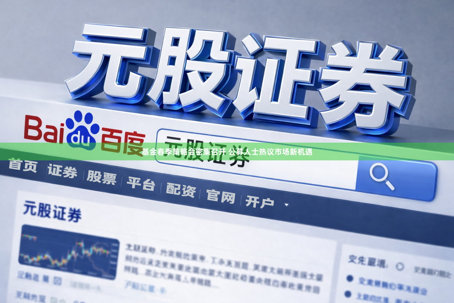 基金春季策略会密集召开 公募人士热议市场新机遇